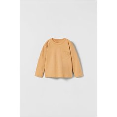 Лонгслив Zara, размер 80, коричневый