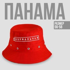 Панама Overhat Панама "НЕнормальная", цвет красный, 56-58 рр., размер 56-58, красный