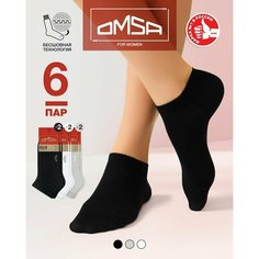 Носки Omsa, 6 пар, размер 25, мультиколор