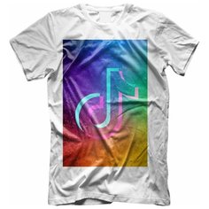 Футболка , размер 40, мультиколор