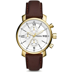 Наручные часы FOSSIL Rhett BQ1009, коричневый, белый