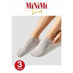 Носки MiNiMi, 3 пары, размер 35-38 (23-25), серый