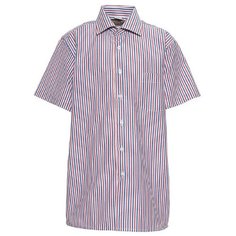 Школьная рубашка Tsarevich, размер 146-152, белый, красный