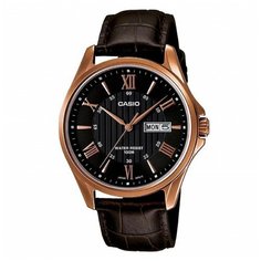 Наручные часы CASIO, коричневый, серебряный