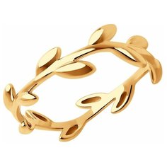 Кольцо SOKOLOV, красное золото, 585 проба, размер 18.5