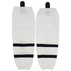 Гамаши хоккейные MAD GUY, размер JR (64-65 см), черный, белый