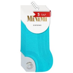 Носки MiNiMi, 5 пар, размер 35-38, бирюзовый
