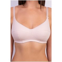 Бюстгальтер Lauma Natural Cotton, размер 75E, бежевый, розовый