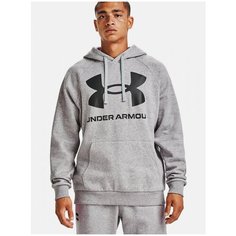 Худи Under Armour Rival Fleece Big Logo, размер SM, черный