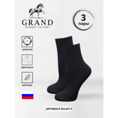 Носки GRAND, 3 пары, размер 23-25 (35-38), черный ГРАНД