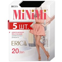Колготки MiNiMi Erica, 20 den, 5 шт., размер 4/L, черный