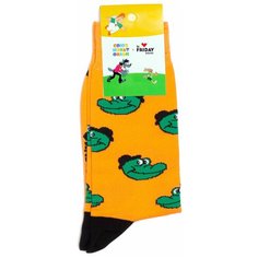 Носки St. Friday Socks x Союзмультфильм, размер 34-37, оранжевый, зеленый