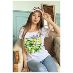 Футболка Натали, размер 54, белый Natali