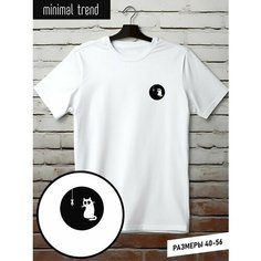 Футболка minimal trend, размер 2XS, белый