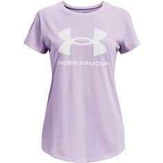 Футболка Under Armour, размер YLG, фиолетовый, красный