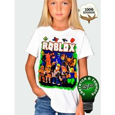 Футболка Glow Point Футболка Roblox, размер 38, белый
