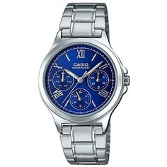 Наручные часы CASIO, синий, серебряный