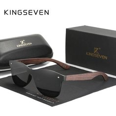 Солнцезащитные очки KINGSEVEN, бесцветный, коричневый