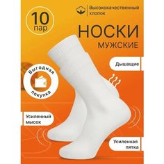 Носки Волшебный Ангел, 10 пар, размер 41-47, белый