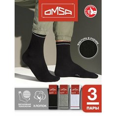 Носки Omsa, 3 пары, 3 уп., размер 36-38, мультиколор