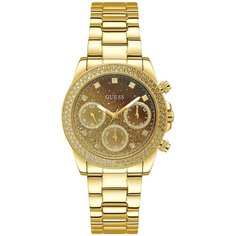 Наручные часы GUESS Dress GW0483L2, коричневый, золотой
