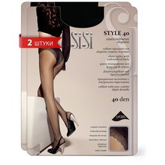 Колготки Sisi Style, 40 den, 2 шт., размер 2/S/2 (S), черный