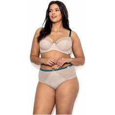 Бюстгальтер Nipplex, размер 95C, бежевый, коричневый