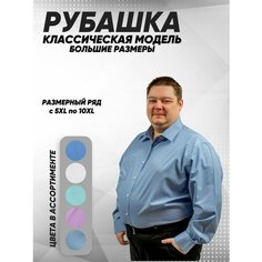 Рубашка Caress, размер 9XL, синий