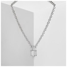 Колье Queen Fair, длина 50 см, серебряный