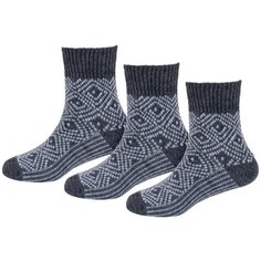 Носки RuSocks 3 пары, размер 13-14, серый