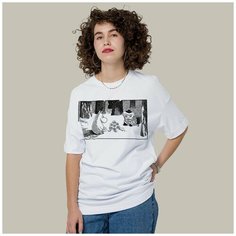 Футболка размер L, белый