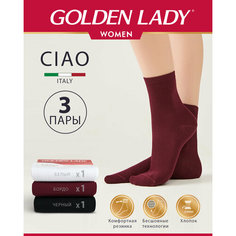 Носки Golden Lady, 3 пары, размер 39-41, мультиколор