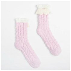 Носки Minaku, размер 36-39, белый, фиолетовый