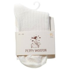 Носки Peppy Woolton размер 20-22, белый