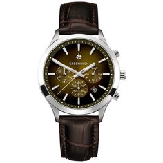 Наручные часы GREENWICH Multifunction, желтый, зеленый