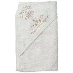 Крестильное полотенце для рук Совенок Дона, размер 74х90, бежевый