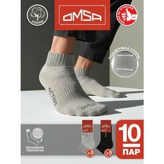 Носки Omsa, 10 пар, 10 уп., размер 36-38, мультиколор