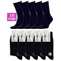 Носки RuSocks, 10 пар, размер 31, черный