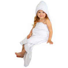 Крестильное полотенце для рук Осьминожка, размер 100*100, белый