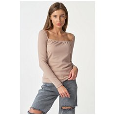 Лонгслив FLY, размер 40, бежевый