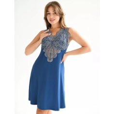 Сорочка Текстильный Край, размер 48, голубой