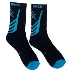 Носки GOAL & PASS, размер 39-42, синий, черный