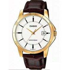 Наручные часы CASIO Collection MTP-V004GL-7A, золотой, коричневый