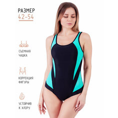 Купальник СSiman, размер 46, черный, бирюзовый