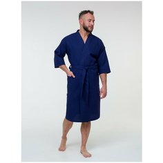 Халат BIO-TEXTILES, размер 56-58, синий