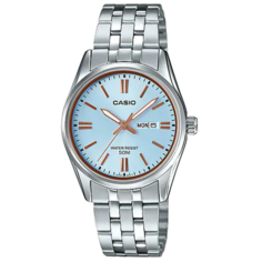 Наручные часы CASIO Collection LTP-1335D-2AV, серебряный, голубой