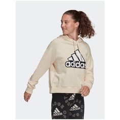 Худи adidas Essentials Outlined Logo, размер XXS INT, бежевый