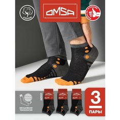 Носки Omsa, 3 пары, 3 уп., размер 39-41, черный