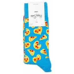 Носки Happy Socks Мужские носки с рисунками Happy Socks, размер 36-40, голубой, желтый