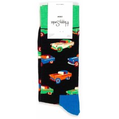 Носки Happy Socks, размер 36-40, зеленый, черный, желтый